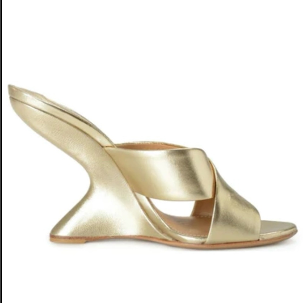 Salvatore Ferragamo Gold Heels
